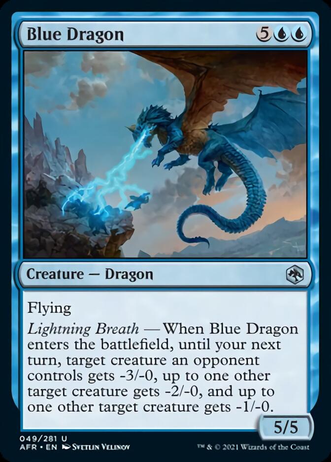 Blue Dragon [Dungeons & Dragons: Adventures in the Forgotten Realms] MTG Single Magic: The Gathering    | Red Claw Gaming