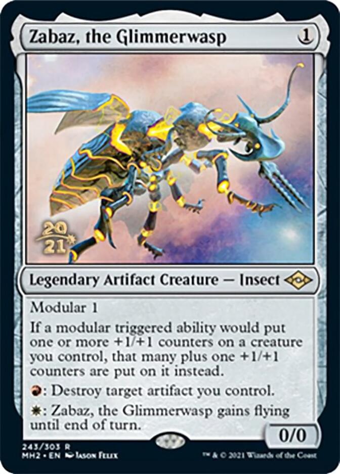 Zabaz, the Glimmerwasp [Modern Horizons 2 Prerelease Promos] MTG Single Magic: The Gathering    | Red Claw Gaming