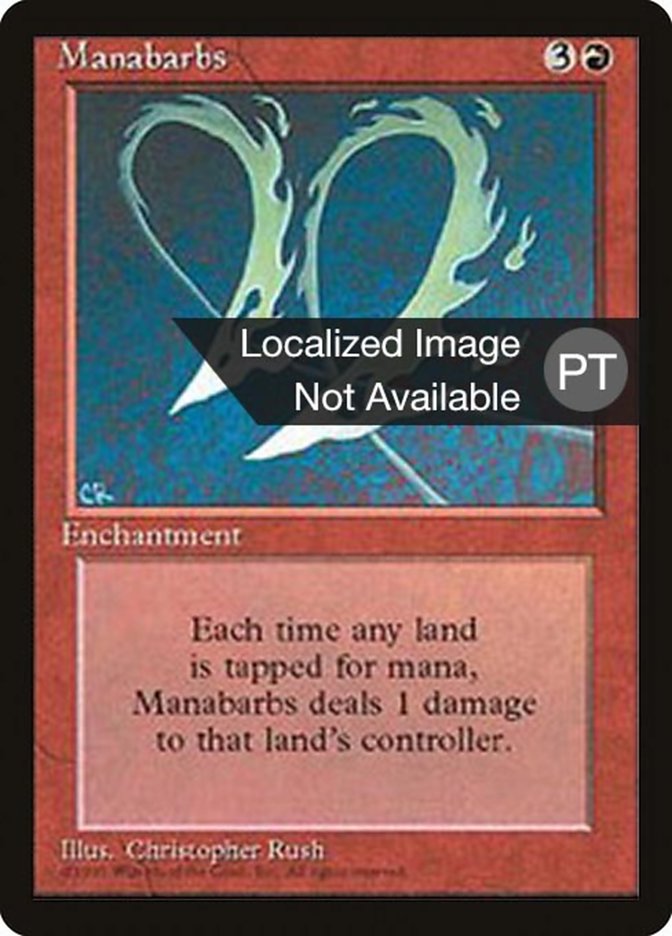 Manabarbs [Fourth Edition (Foreign Black Border)] MTG Single Magic: The Gathering    | Red Claw Gaming