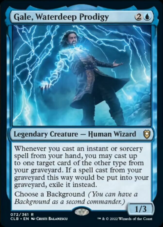 Gale, Waterdeep Prodigy [Commander Legends: Battle for Baldur's Gate] MTG Single Magic: The Gathering    | Red Claw Gaming