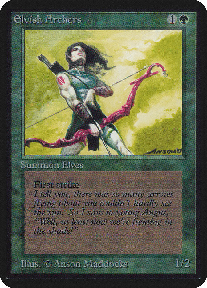 Elvish Archers [Alpha Edition] MTG Single Magic: The Gathering    | Red Claw Gaming