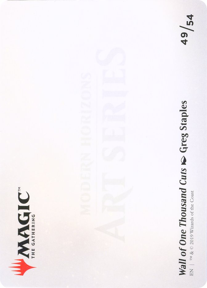 Wall of One Thousand Cuts // Wall of One Thousand Cuts [Modern Horizons Art Series] MTG Single Magic: The Gathering    | Red Claw Gaming