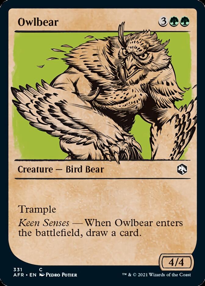 Owlbear (Showcase) [Dungeons & Dragons: Adventures in the Forgotten Realms] MTG Single Magic: The Gathering    | Red Claw Gaming