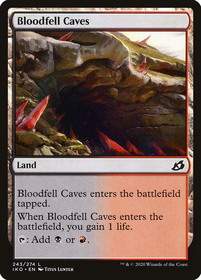 Bloodfell Caves [Ikoria: Lair of Behemoths] MTG Single Magic: The Gathering    | Red Claw Gaming