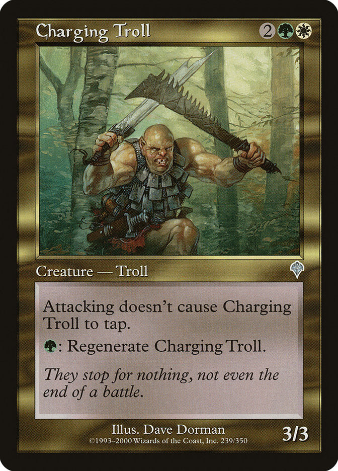 Charging Troll [Invasion] MTG Single Magic: The Gathering    | Red Claw Gaming