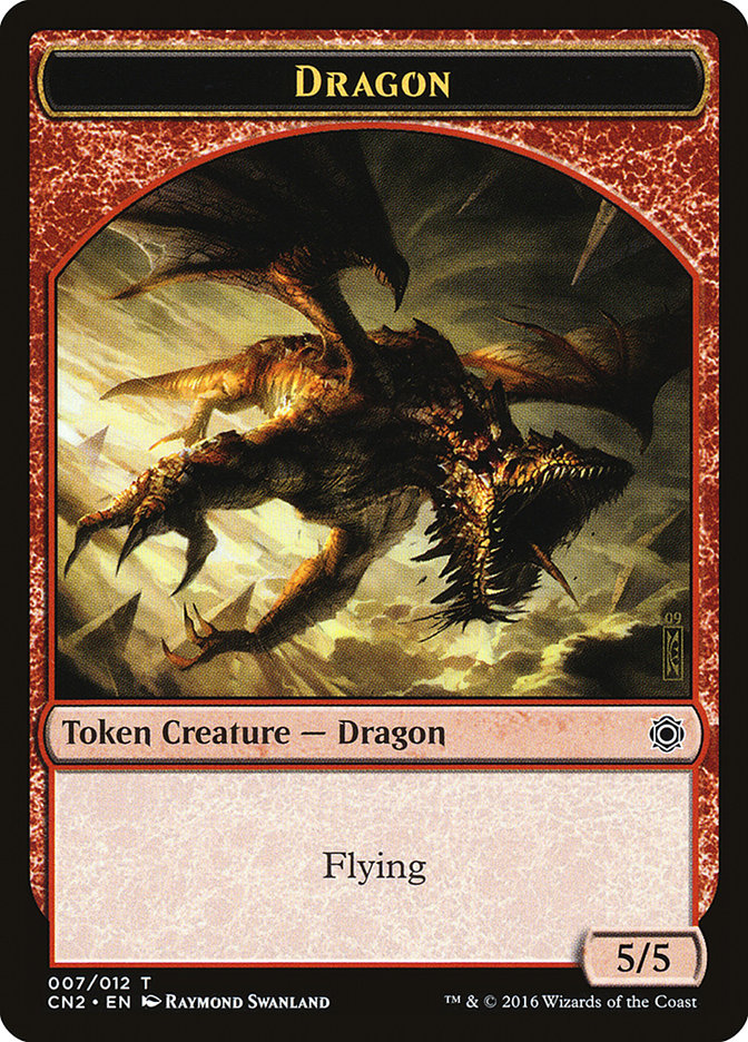 Dragon Token [Conspiracy: Take the Crown Tokens] MTG Single Magic: The Gathering    | Red Claw Gaming