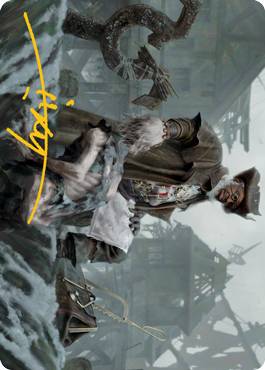 Jadar, Ghoulcaller of Nephalia Art Card (Gold-Stamped Signature) [Innistrad: Midnight Hunt Art Series] MTG Single Magic: The Gathering    | Red Claw Gaming