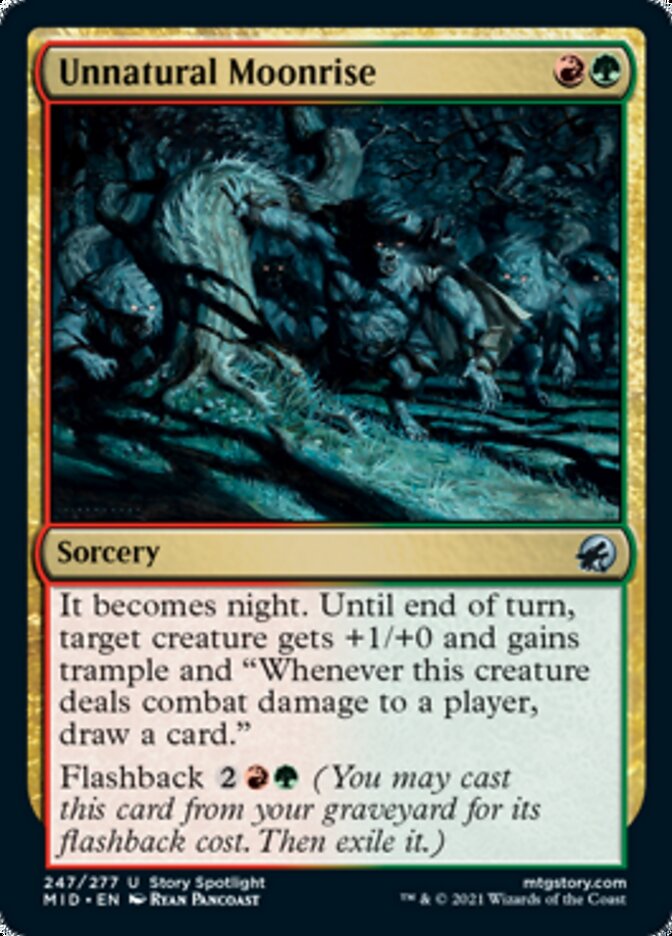 Unnatural Moonrise [Innistrad: Midnight Hunt] MTG Single Magic: The Gathering    | Red Claw Gaming