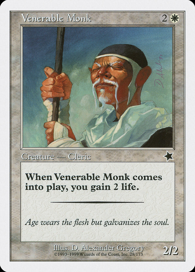 Venerable Monk [Starter 1999] MTG Single Magic: The Gathering    | Red Claw Gaming