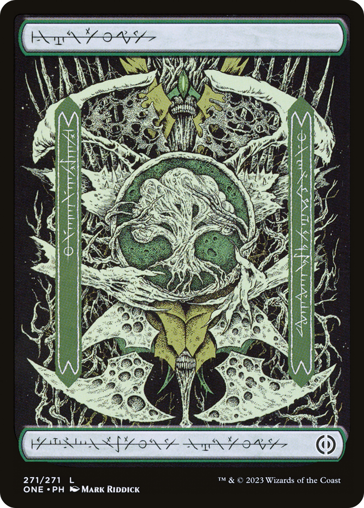 Forest (271) (Phyrexian) [Phyrexia: All Will Be One] MTG Single Magic: The Gathering    | Red Claw Gaming