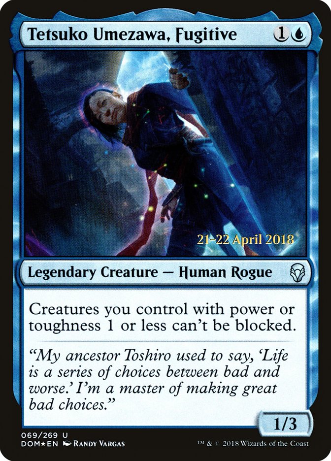 Tetsuko Umezawa, Fugitive [Dominaria Prerelease Promos] MTG Single Magic: The Gathering    | Red Claw Gaming