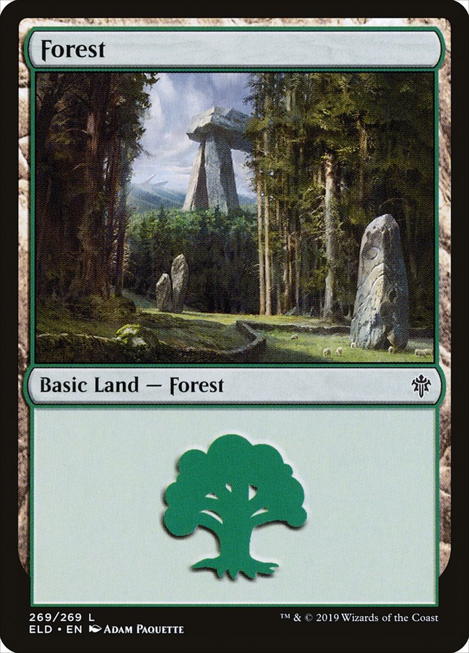 Forest (269) [Throne of Eldraine] MTG Single Magic: The Gathering    | Red Claw Gaming