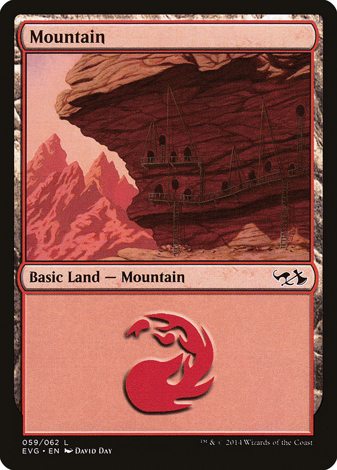 Mountain (59) (Elves vs. Goblins) [Duel Decks Anthology] MTG Single Magic: The Gathering    | Red Claw Gaming