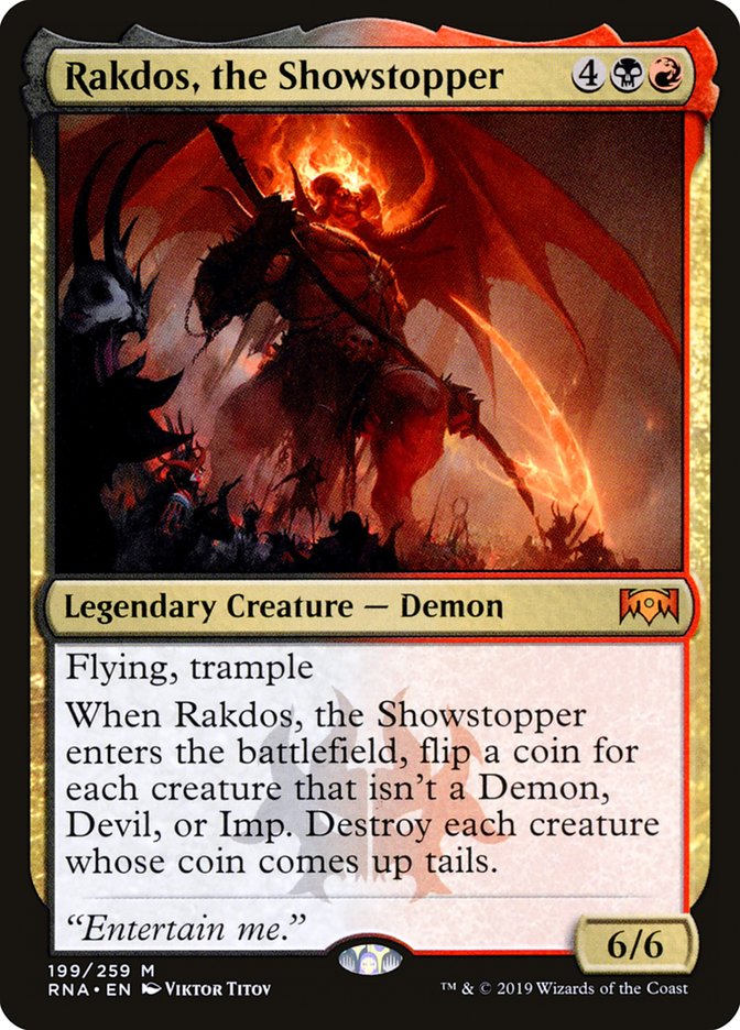 Rakdos, the Showstopper [Ravnica Allegiance] MTG Single Magic: The Gathering    | Red Claw Gaming