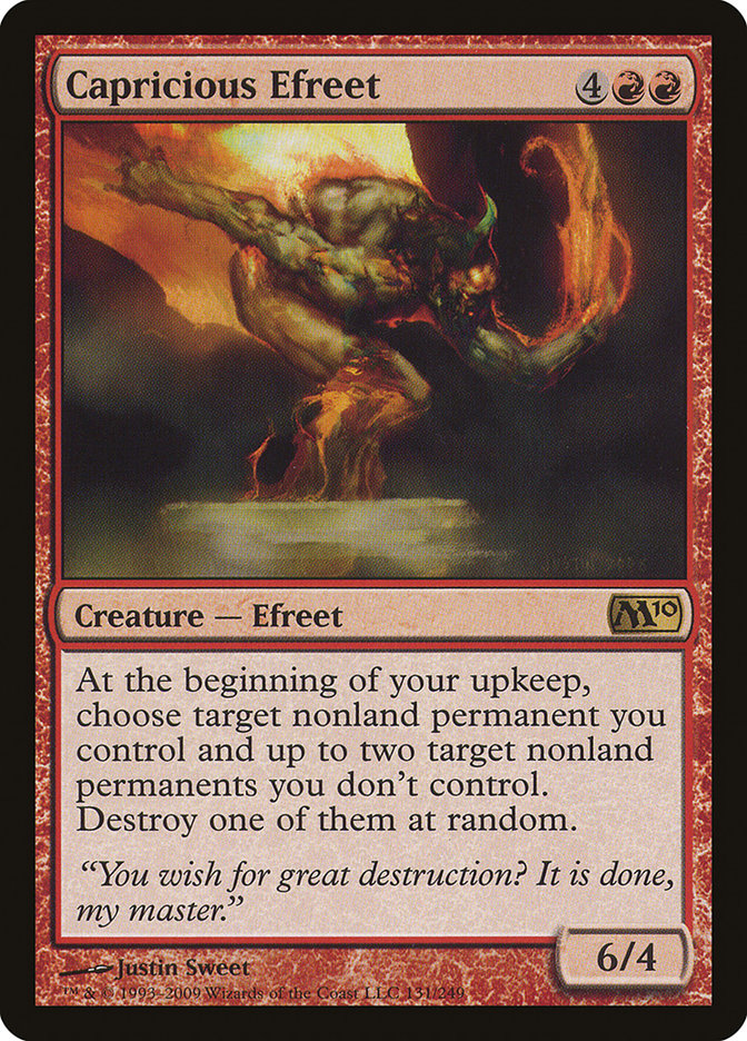 Capricious Efreet [Magic 2010] MTG Single Magic: The Gathering    | Red Claw Gaming