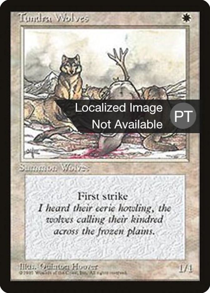 Tundra Wolves [Fourth Edition (Foreign Black Border)] MTG Single Magic: The Gathering    | Red Claw Gaming