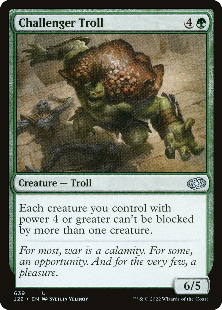 Challenger Troll [Jumpstart 2022] MTG Single Magic: The Gathering    | Red Claw Gaming