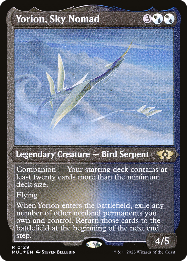 Yorion, Sky Nomad (Foil Etched) [Multiverse Legends] MTG Single Magic: The Gathering    | Red Claw Gaming