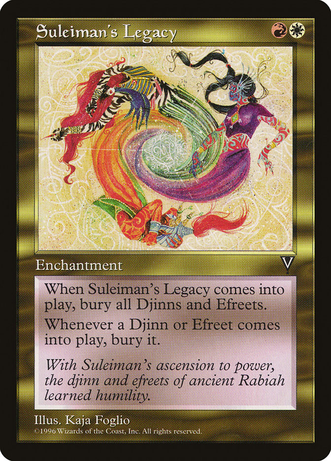 Suleiman's Legacy [Visions] MTG Single Magic: The Gathering    | Red Claw Gaming