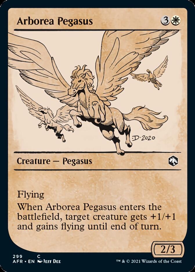 Arborea Pegasus (Showcase) [Dungeons & Dragons: Adventures in the Forgotten Realms] MTG Single Magic: The Gathering    | Red Claw Gaming