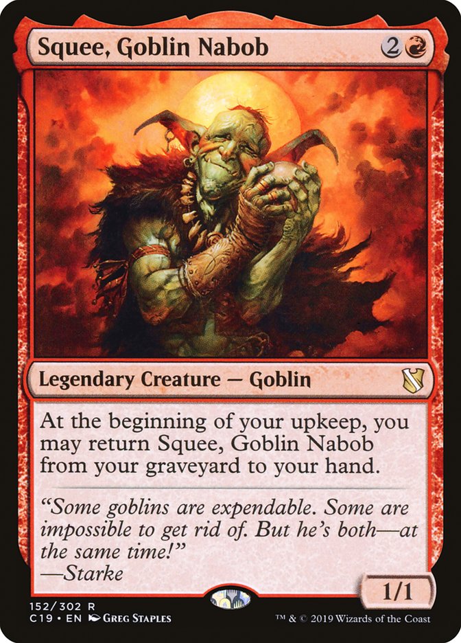 Squee, Goblin Nabob [Commander 2019] MTG Single Magic: The Gathering    | Red Claw Gaming