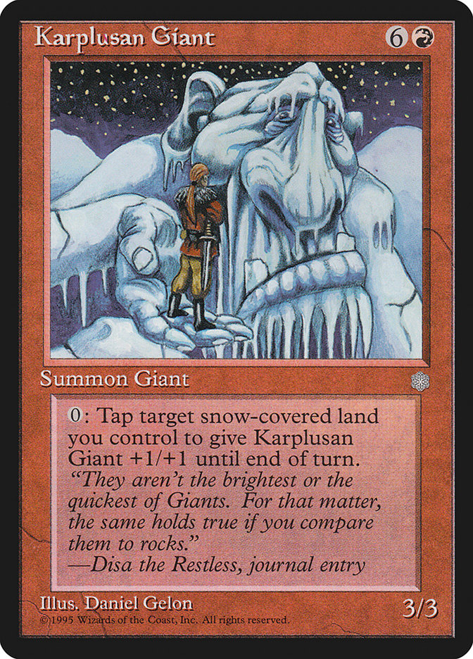 Karplusan Giant [Ice Age] MTG Single Magic: The Gathering    | Red Claw Gaming