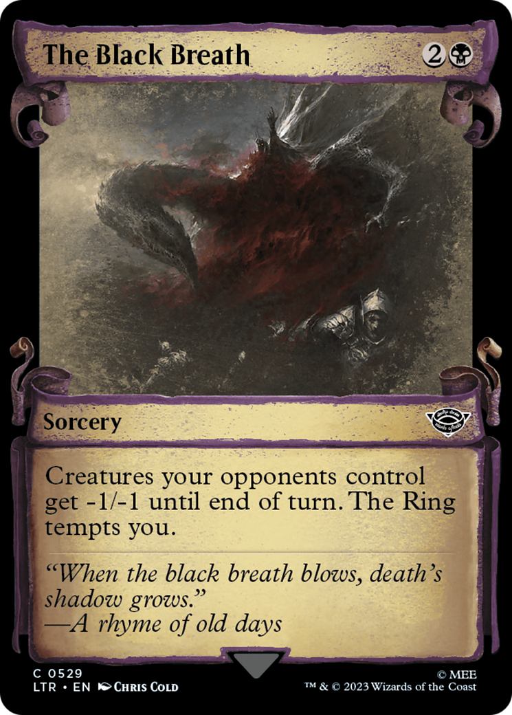 The Black Breath [The Lord of the Rings: Tales of Middle-Earth Showcase Scrolls] MTG Single Magic: The Gathering    | Red Claw Gaming