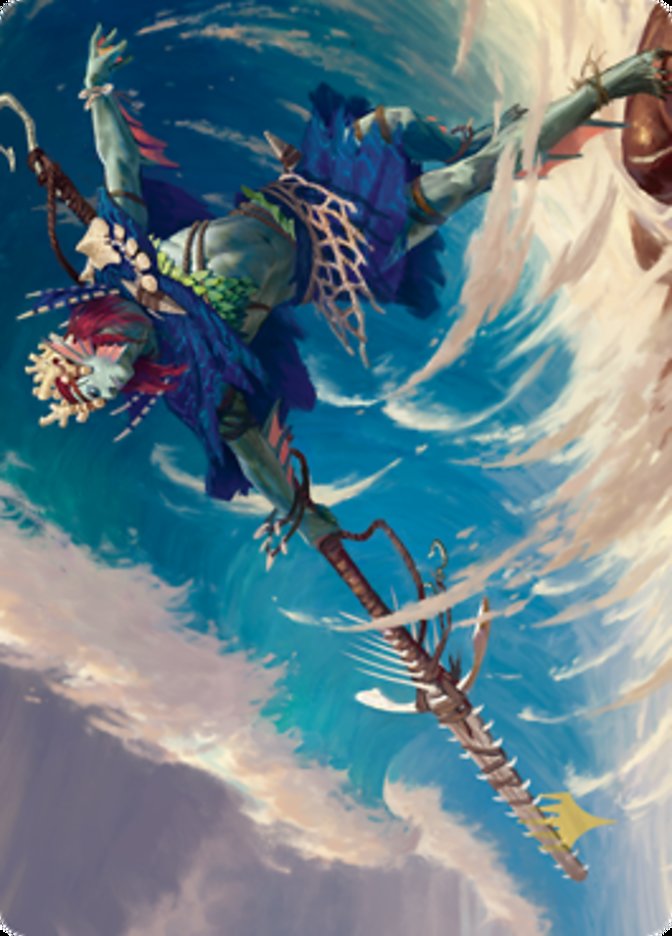 Tazeem Roilmage Art Card (Gold-Stamped Signature) [Zendikar Rising Art Series] MTG Single Magic: The Gathering    | Red Claw Gaming