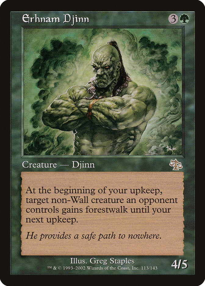 Erhnam Djinn [Judgment] MTG Single Magic: The Gathering    | Red Claw Gaming