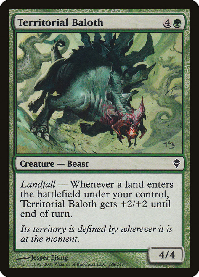 Territorial Baloth [Zendikar] MTG Single Magic: The Gathering    | Red Claw Gaming
