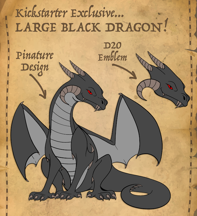 LOST TOME OF MONSTERS - BLACK DRAGON Dice & Counters Foam Brain Games    | Red Claw Gaming