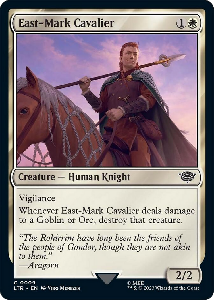East-Mark Cavalier [The Lord of the Rings: Tales of Middle-Earth] MTG Single Magic: The Gathering    | Red Claw Gaming