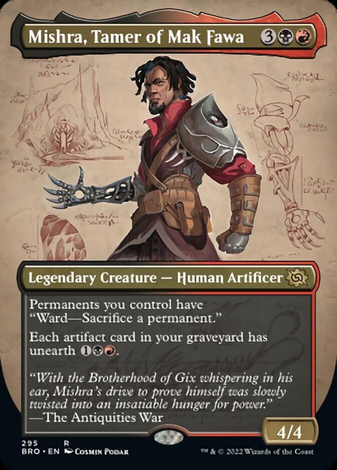 Mishra, Tamer of Mak Fawa (Borderless Alternate Art) [The Brothers' War] MTG Single Magic: The Gathering    | Red Claw Gaming