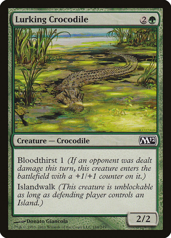 Lurking Crocodile [Magic 2012] MTG Single Magic: The Gathering    | Red Claw Gaming