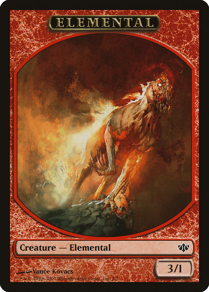 Elemental Token [Conflux Tokens] MTG Single Magic: The Gathering    | Red Claw Gaming