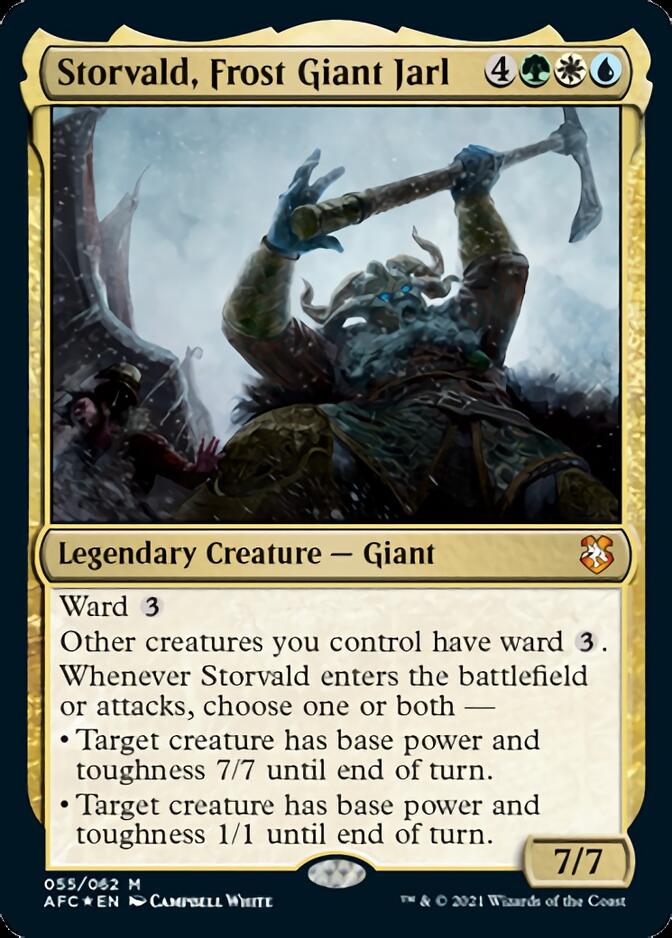 Storvald, Frost Giant Jarl [Dungeons & Dragons: Adventures in the Forgotten Realms Commander] MTG Single Magic: The Gathering    | Red Claw Gaming