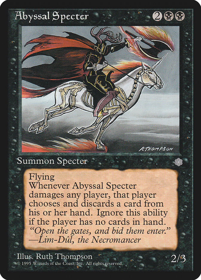 Abyssal Specter [Ice Age] MTG Single Magic: The Gathering    | Red Claw Gaming