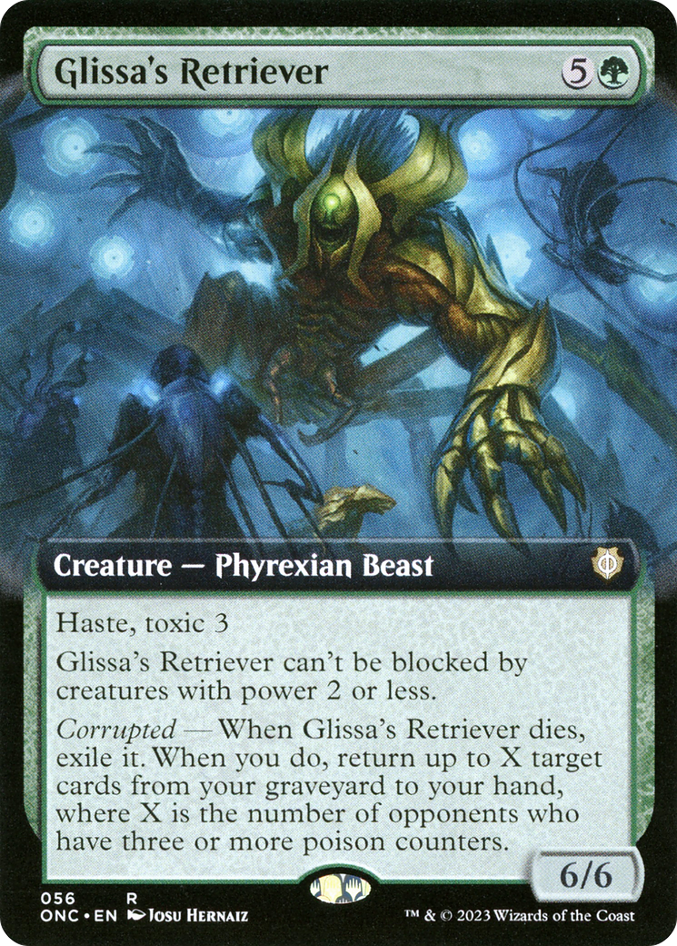Glissa's Retriever (Extended Art) [Phyrexia: All Will Be One Commander] MTG Single Magic: The Gathering    | Red Claw Gaming