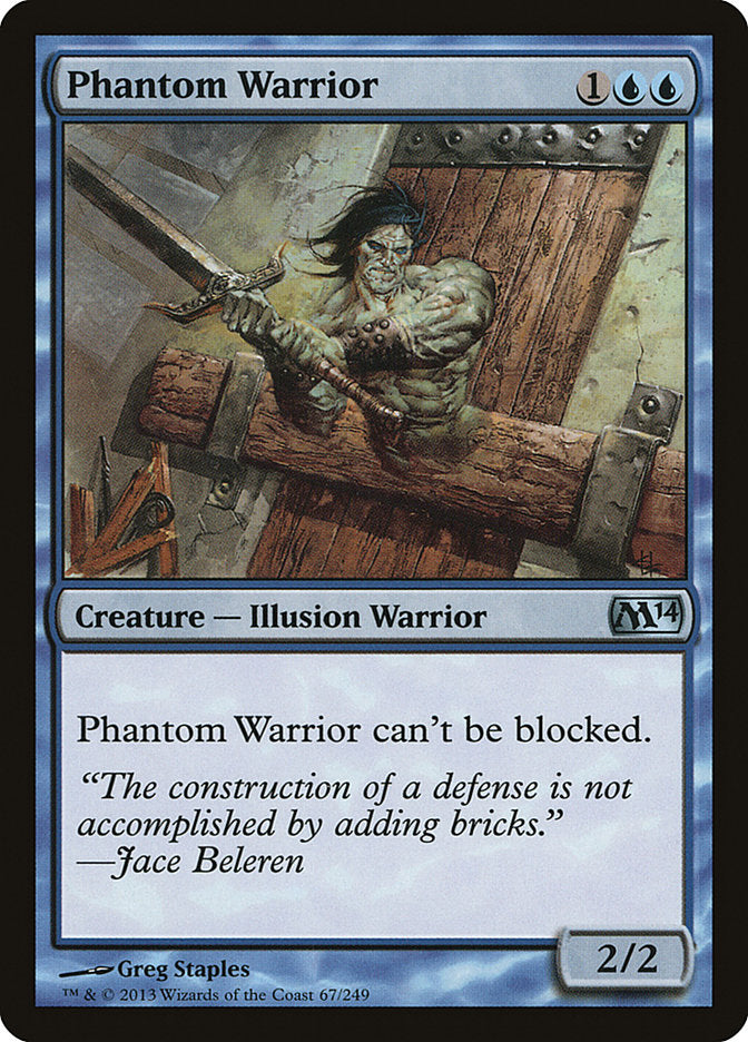 Phantom Warrior [Magic 2014] MTG Single Magic: The Gathering    | Red Claw Gaming
