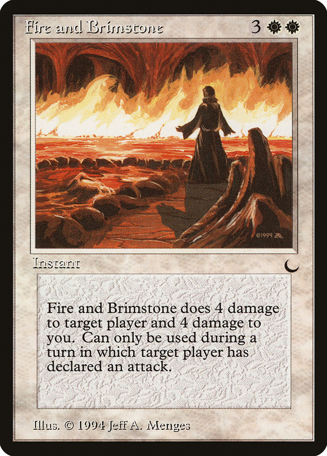 Fire and Brimstone [The Dark] MTG Single Magic: The Gathering    | Red Claw Gaming