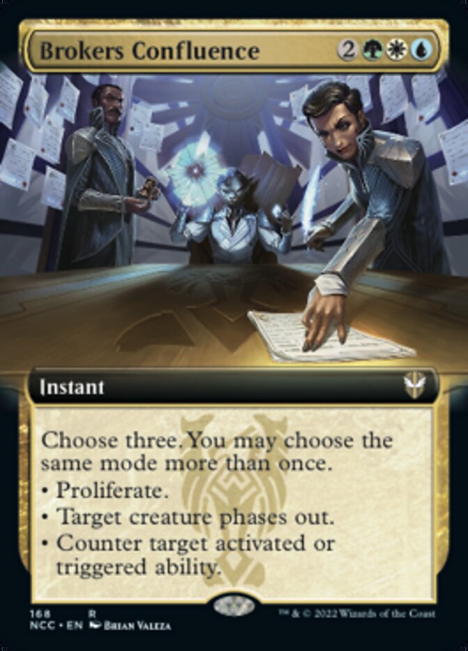 Brokers Confluence (Extended Art) [Streets of New Capenna Commander] MTG Single Magic: The Gathering    | Red Claw Gaming