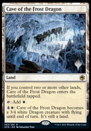 Cave of the Frost Dragon (Promo Pack) [Dungeons & Dragons: Adventures in the Forgotten Realms Promos] MTG Single Magic: The Gathering    | Red Claw Gaming