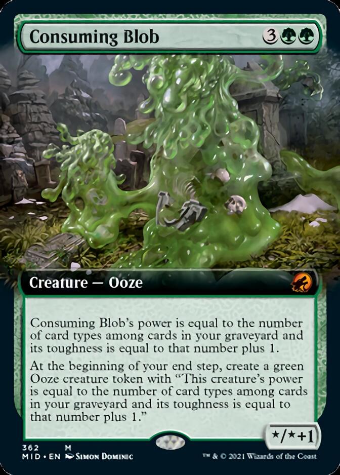 Consuming Blob (Extended Art) [Innistrad: Midnight Hunt] MTG Single Magic: The Gathering    | Red Claw Gaming