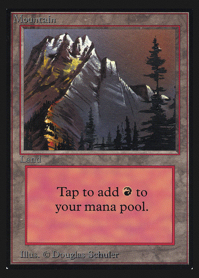 Mountain (Snow Top / Highest Point on Left) [International Collectors' Edition] MTG Single Magic: The Gathering    | Red Claw Gaming
