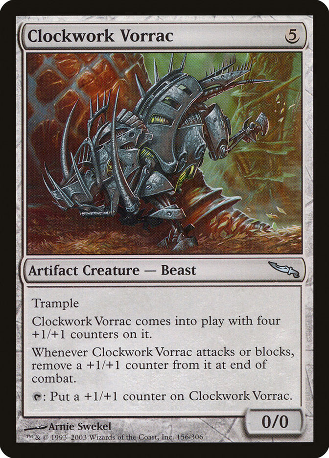 Clockwork Vorrac [Mirrodin] MTG Single Magic: The Gathering    | Red Claw Gaming