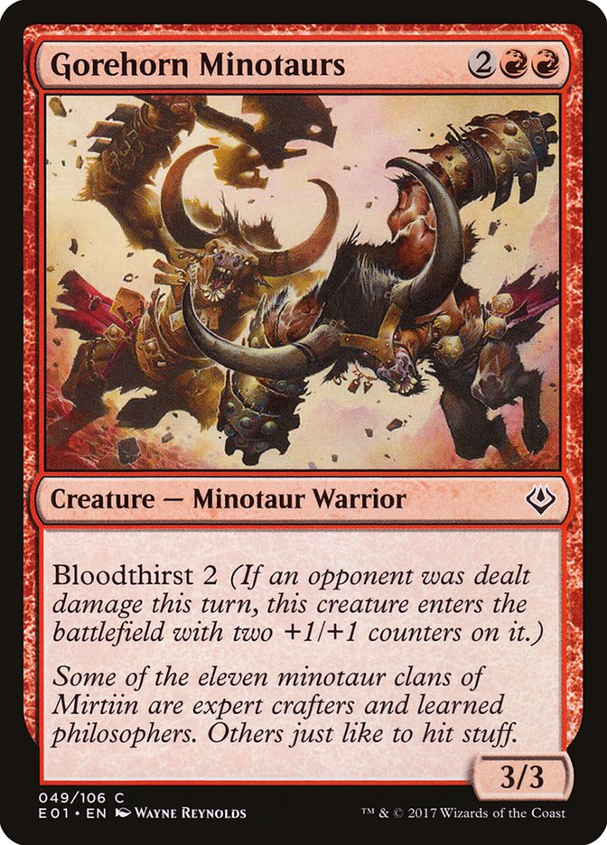 Gorehorn Minotaurs [Archenemy: Nicol Bolas] MTG Single Magic: The Gathering    | Red Claw Gaming