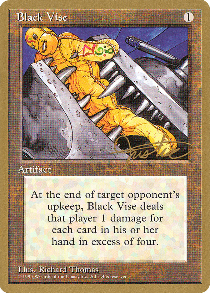 Black Vise (Mark Justice) [Pro Tour Collector Set] MTG Single Magic: The Gathering    | Red Claw Gaming