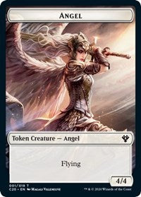 Angel // Elemental (010) Double-Sided Token [Commander 2020 Tokens] MTG Single Magic: The Gathering    | Red Claw Gaming
