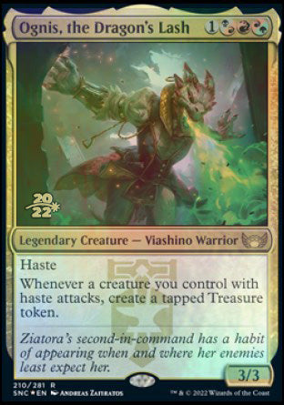 Ognis, the Dragon's Lash [Streets of New Capenna Prerelease Promos] MTG Single Magic: The Gathering    | Red Claw Gaming