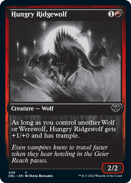 Hungry Ridgewolf [Innistrad: Double Feature] MTG Single Magic: The Gathering    | Red Claw Gaming